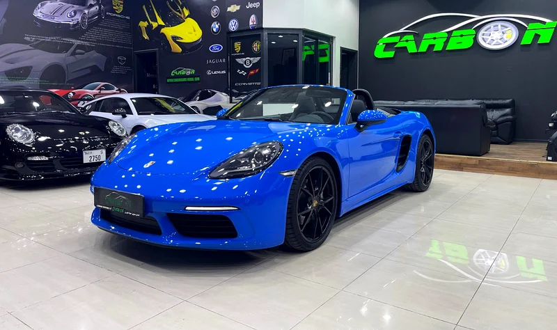 2022 PORSCHE 718 BOXTER IN MIAMI BLUE IN IMMACULATE CONDITION63225702144131114