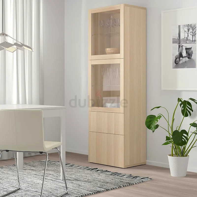 Stylish IKEA Wooden Display Cabinet for Sale!63150035928066112