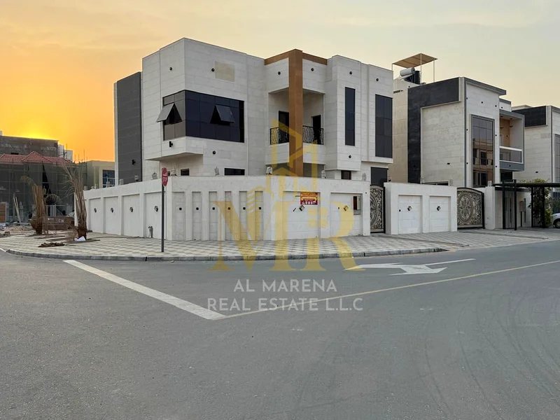 For Sale – Luxury Corner Villa in Al Helio 2 – Ajman | 4,000 Sq.Ft | 5 Master Bedrooms | Outdoor Yard 🇦🇪 الوصف الكامل للفيلا – الحليو 2 / عجمان فرصة63900188835587112