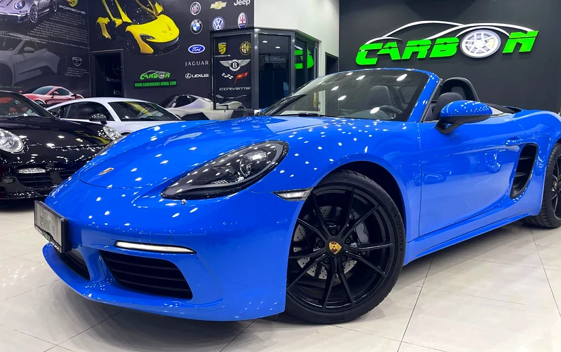 2022 PORSCHE 718 BOXTER IN MIAMI BLUE IN IMMACULATE CONDITION63225702144131111