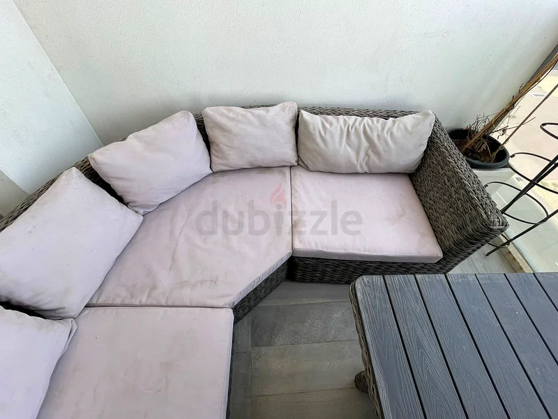 Wicker garden set (5-seater), table + seating63222341621506114
