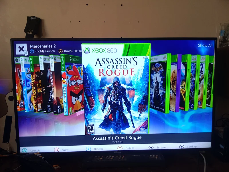 جهاز Xbox 360 مع 120 لعبة مثبتة63230706854785113