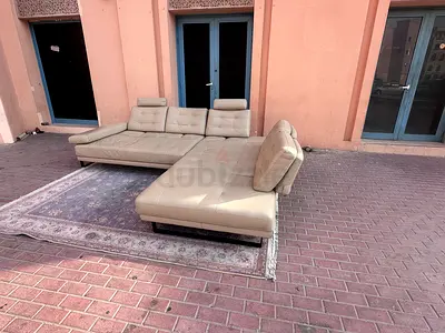 Selling premium quality real leather Lshape functional sofa Italian Natuzzai