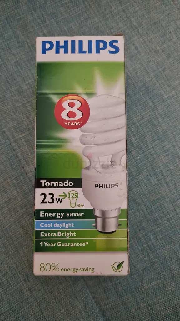 Energy-Efficient Philips Tornado Light Bulb - 23W