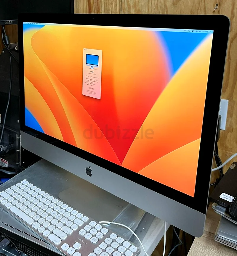 iMac Core i5 2017 بشاشة ريتينا 5K، بطاقة رسوميات 2 جيجابايت، ذاكرة عشوائية 32 جيجابايت، ومحرك أقراص SSD سعة 512 جيجابايت63167119615489111