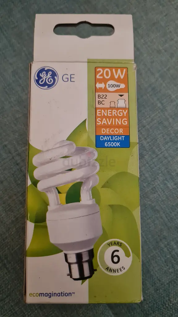 Energy Efficient GE 20W Spiral Light Bulb for Sale!