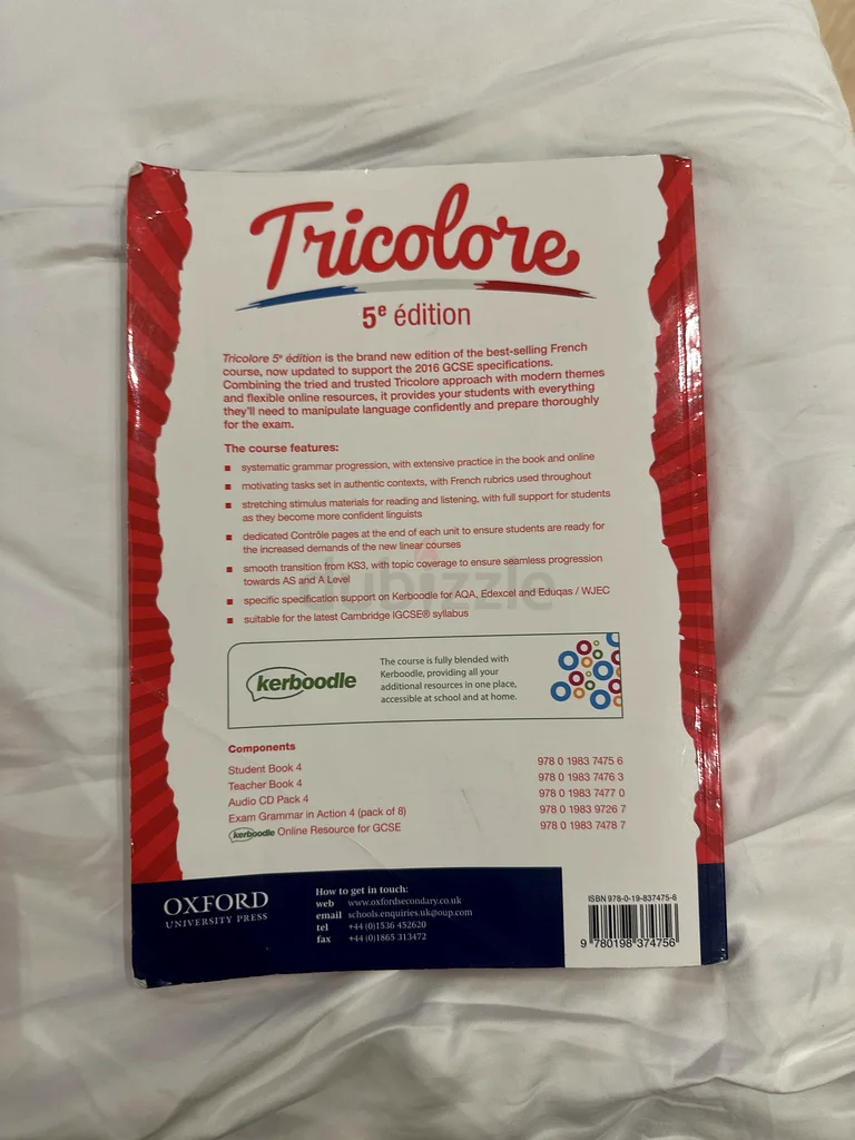 Tricolore - french book63207406894210111