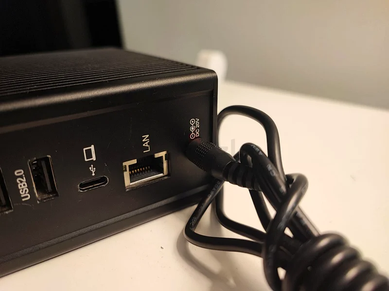 Enklen SN:AL2NHCX7 USB‑C Docking Station – Multiport Desktop Hub (DisplayPort, HDMI, LAN, USB 3.0)63264591444482111