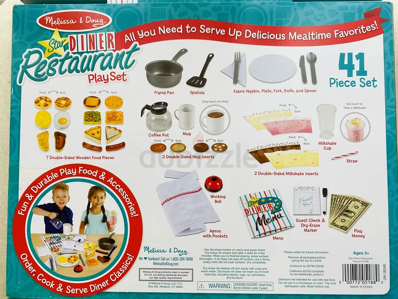 Melissa and Doug Star Diner Restaurant Play Set63227806786051113