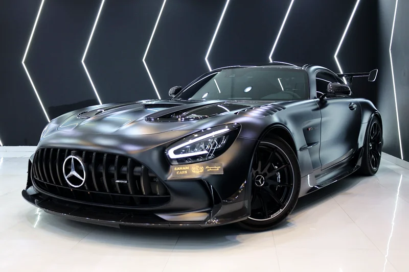مرسيدس بنز AMG GT بلون أسود سلسلة، 2021، عدد الأميال قليل، هيكل وداخلية بالكامل من ألياف الكربون!!63399927303042111