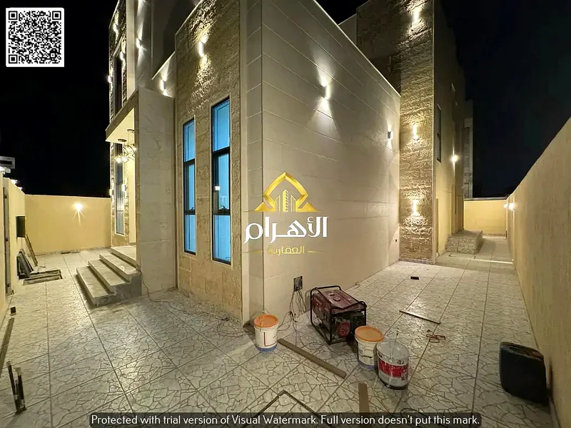 A villa with a price including registration and ownership fees on the main street, ready for occupancy in the most upscale areas of Ajman, freehold fo63900609206657113