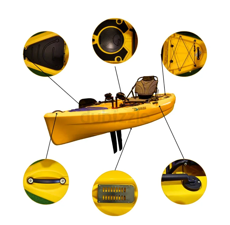 Catch the Waves with this Sleek Yellow Kayak!63253483422082111