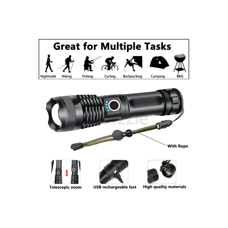 Brighten Your Path: Rechargeable Flashlight for Sale63253483582594111