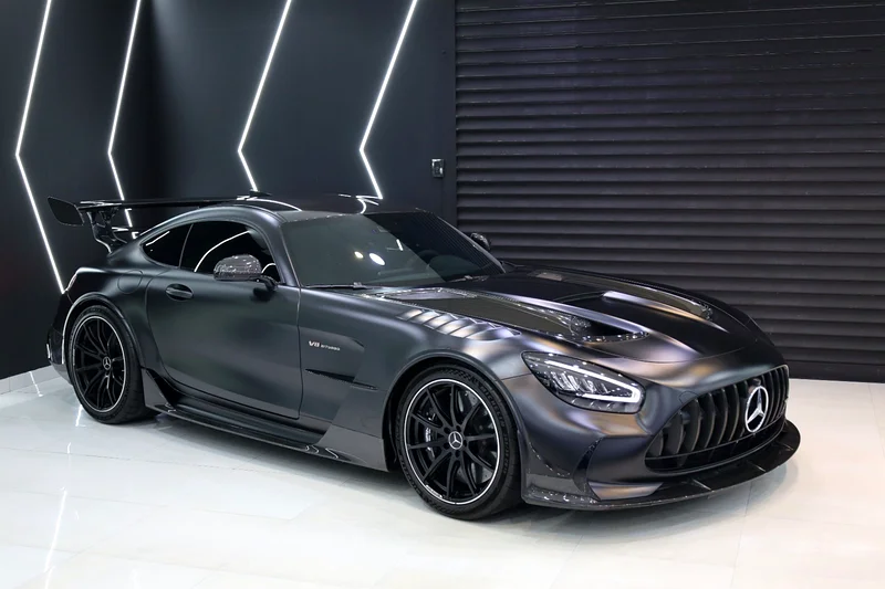 مرسيدس بنز AMG GT بلون أسود سلسلة، 2021، عدد الأميال قليل، هيكل وداخلية بالكامل من ألياف الكربون!!63399927303042113