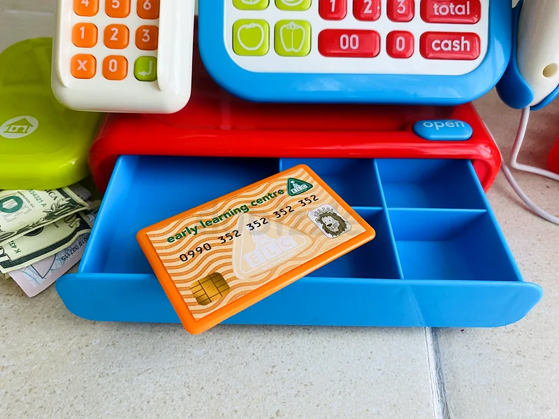 مسجل نقدي ELC مع نقود وسلة تسوق63227806813443112