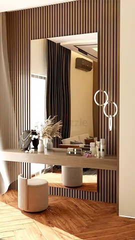 Elegant Modern Dressing Table with Mirror