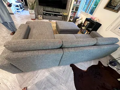 Almost brand new IKEA Sorvaline LShape Sofa with footstool