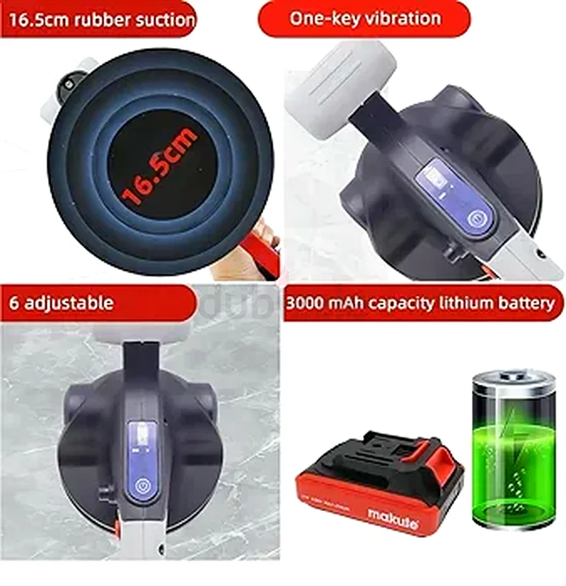 Makute 21V Cordless Tile Vibrating Tool 166mm Vibrators Tile Machine TV166163221859841411111