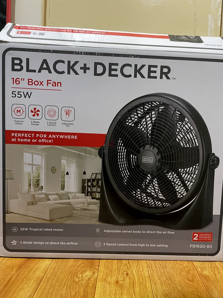 مروحة صندوقية من BLACK+DECKER بحجم 16 بوصة632193336002571129