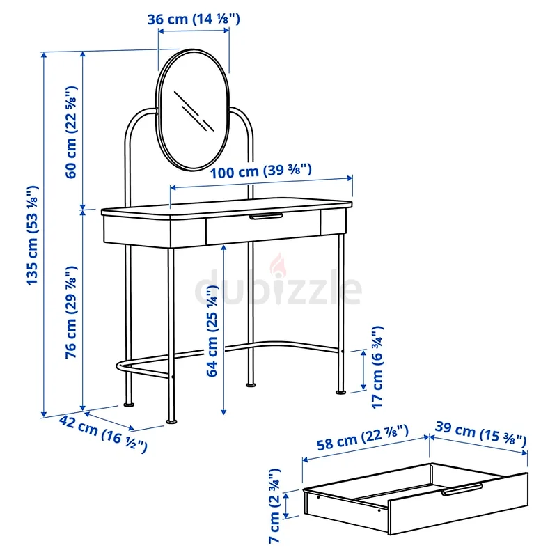 IKEA dressing table white colour like new63188183082883113