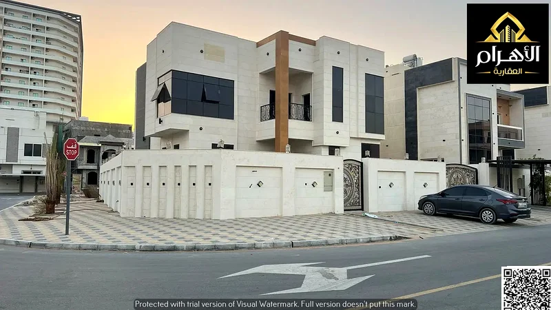 Own a corner villa on two streets with a stone facade in Al Helio 2 area63901904348545111