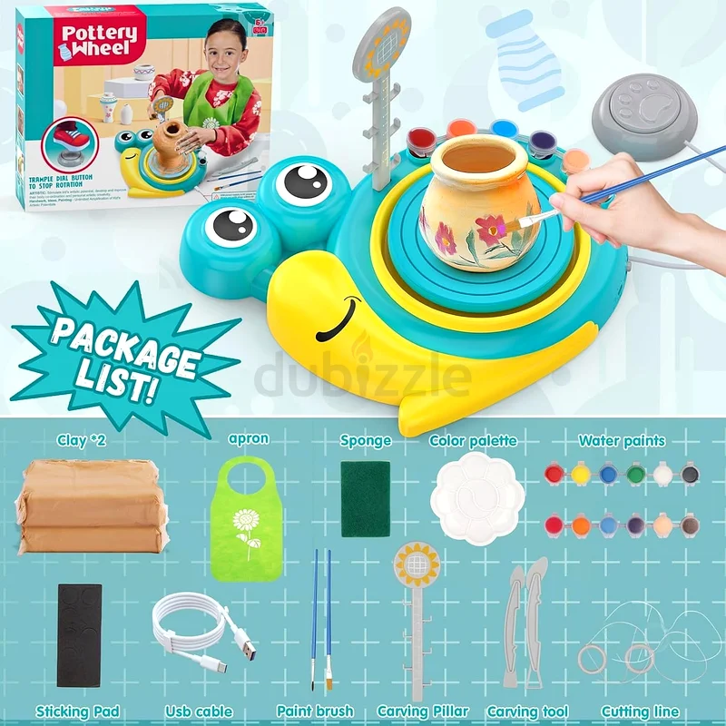 2281 - Pottery Wheel for Kids - Complete Art Supplies Arts and Crafts Kit, Crafts for Girls 8-1263202679077891112