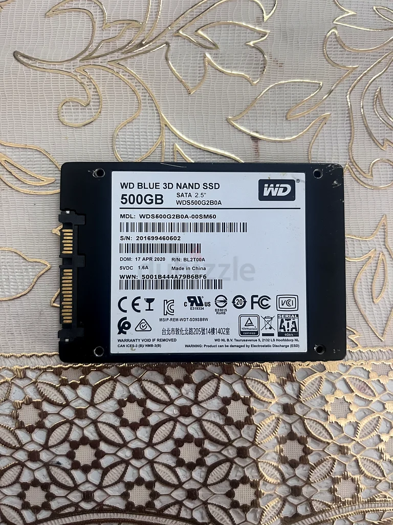 WD 500GB SATA SSD63264591592321111