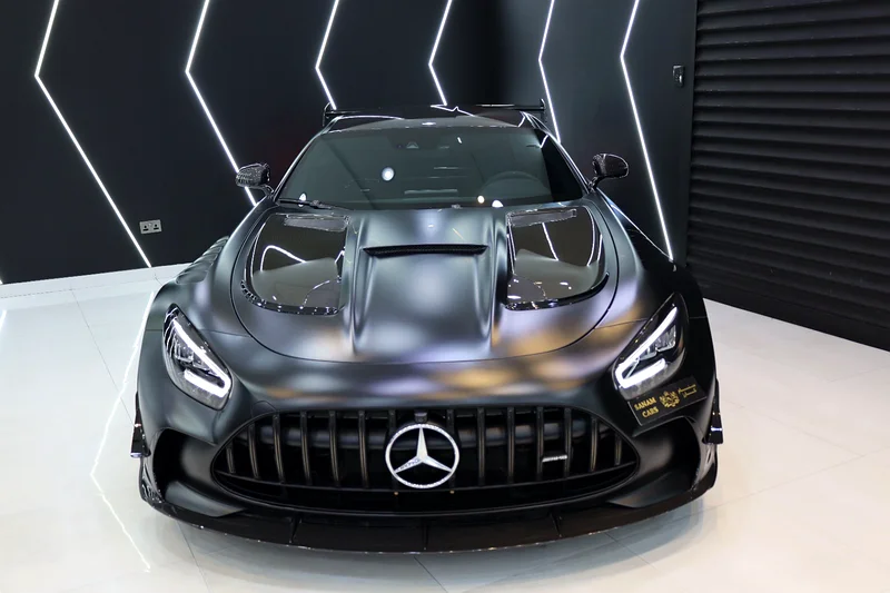 مرسيدس بنز AMG GT بلون أسود سلسلة، 2021، عدد الأميال قليل، هيكل وداخلية بالكامل من ألياف الكربون!!63399927303042112