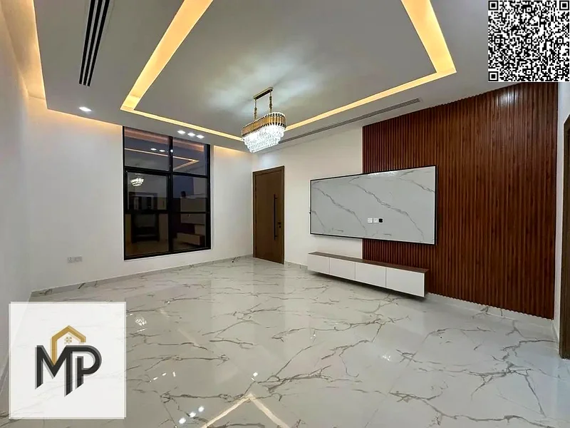 For sale - a luxurious villa in a prime location in Ajman, high-end finishing, modern design, including registration and ownership63903721982211114