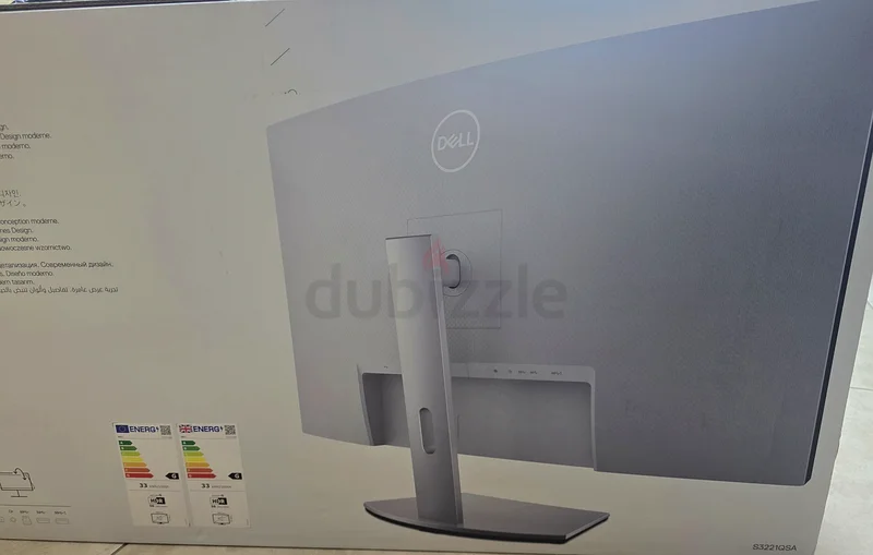 (غير مفتوح) شاشة ديل منحنية مقاس 32 بوصة بدقة 4K UHD للبيع63196636699650113