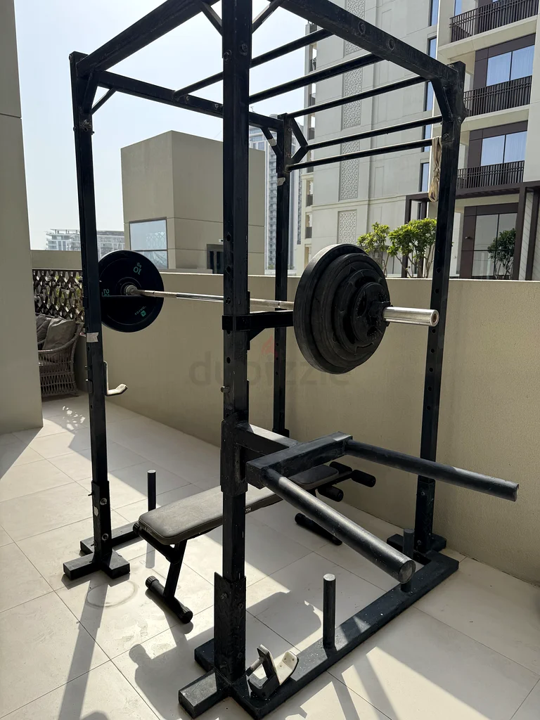 Squat Rack + Bench63199136797827111