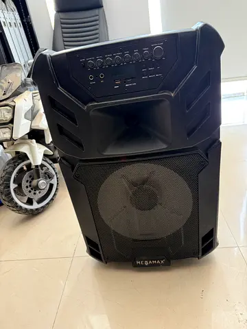 Megamax party speaker, karaoke, mic, loud