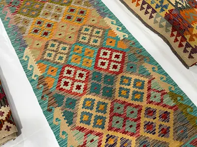 85 x 301 cm | new Handmade Turkmen Kilim Beautiful Runner
