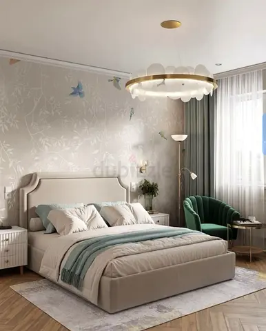 Elegant King Size Bed with Modern Design