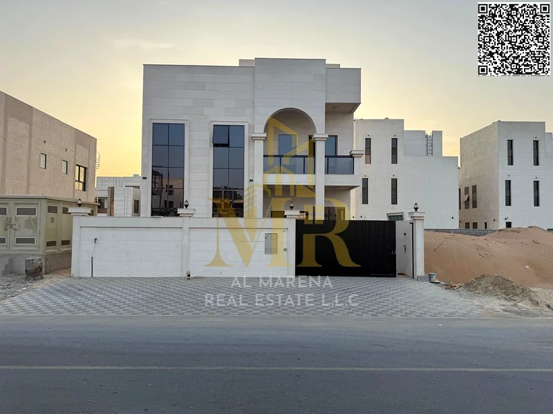 🏡 فرصتك لامتلاك فيلا فاخرة في الباهية، عجمان | 5 غرف نوم رئيسية + مجلس + صالة + مطبخ حديث | طابقين وسطح | السعر63882680739331113