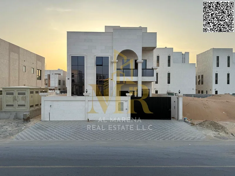 🏡 فرصتك لامتلاك فيلا فاخرة في الباهية، عجمان | 5 غرف نوم رئيسية + مجلس + صالة + مطبخ حديث | طابقين وسطح | السعر63882680739331114