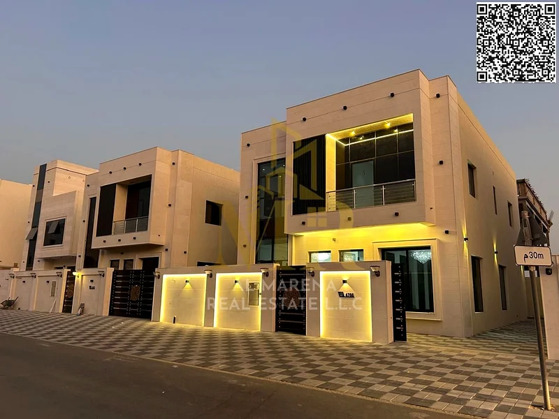 🏡 فيلا فاخرة للبيع في الهيليو 2 - عجمان | 5 غرف نوم رئيسية + مجلس + صالة معيشة رئيسية | مقابل مجمع أزهي | ملكية حرة لجميع الجنسيات63903069459074111