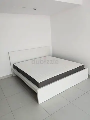 IKEA Malam king size bed frame with IKEA mattress 180×200cm is available in excellent condition, ⭐
