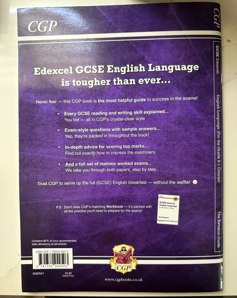 كتاب اللغة الإنجليزية لشهادة GCSE من إصدار إدكسل63176196831489111