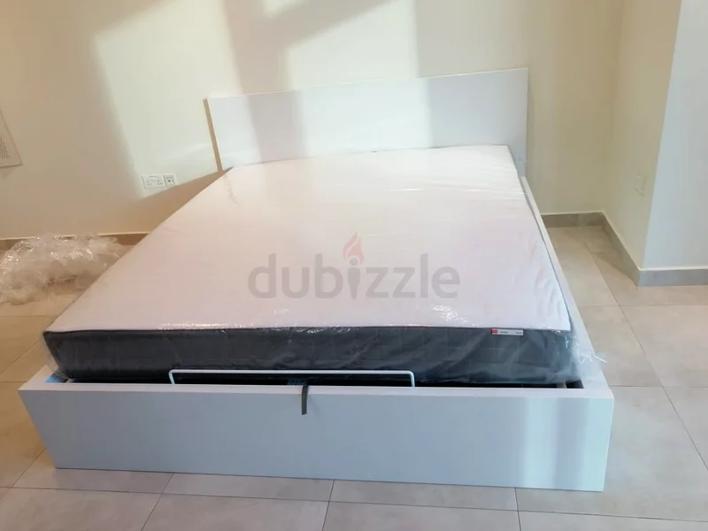 IKEA Malam ottoman queen size 160×200cm hydraulic bed frame with storage inside full bed with IKEA m63185756508931110