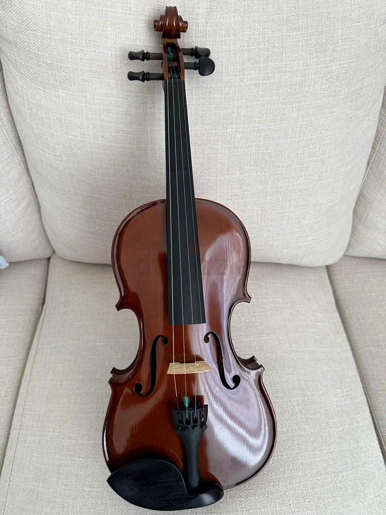 Hofner Violin Alfred Stingl - 4/4 Size with Gustav Bernarder Rosin and Kuhn shoulder rest63229682125058113