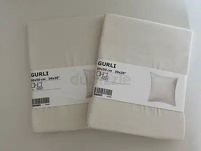 IKEA Gurli Cushion Covers x2 White BRAND NEW