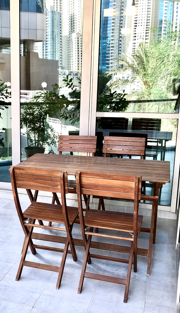 Moveout sale - Wooden Outdoor Dining Set63224341359106115