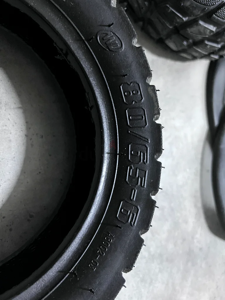 Tire 80/65-6 (255x80-150) with inner tube- 2pcs.63199636538241113