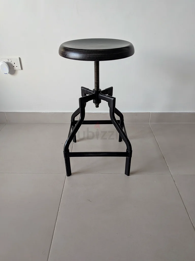 2 x Stylish Adjustable Industrial Stool (pair)63217331628931112