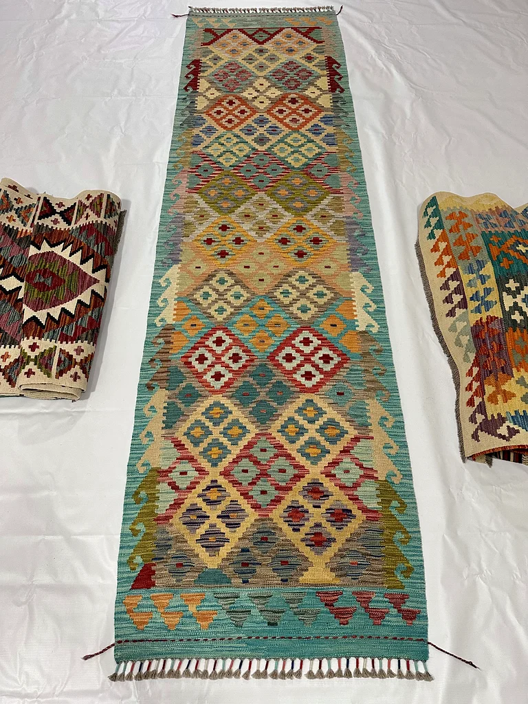 85 x 301 cm | new Handmade Turkmen Kilim Beautiful Runner63209348399106111