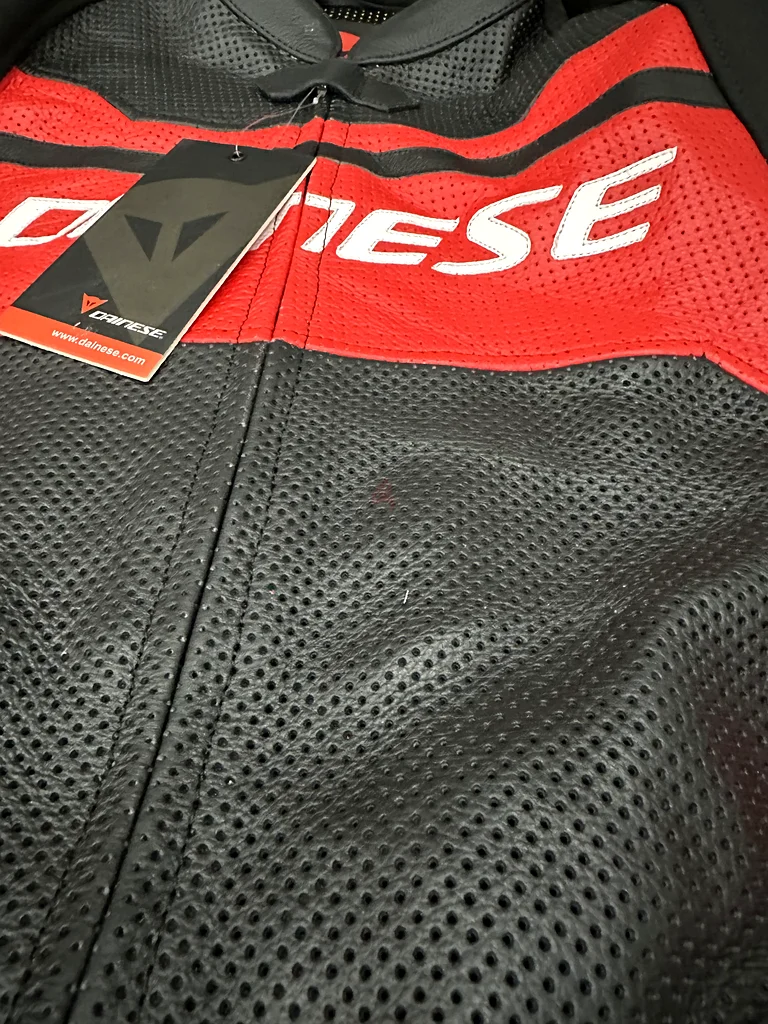Dainese Motorcycle Motorbike Racing Leather Track Jacket63202199019139113
