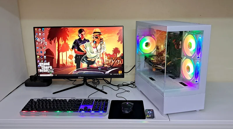 CORE i5 12400F 4.5GHZ RTX 3060 TI 8GB 512GB SSD 1TB HDD 24 INCH 180 HZ LED SCREEN AED 2950/-63195634858497113