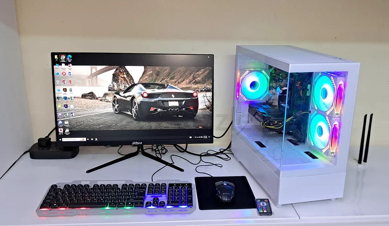 CORE i5 12400F 4.5GHZ RTX 3060 TI 8GB 512GB SSD 1TB HDD 24 INCH 180 HZ LED SCREEN AED 2950/-63195634858497111