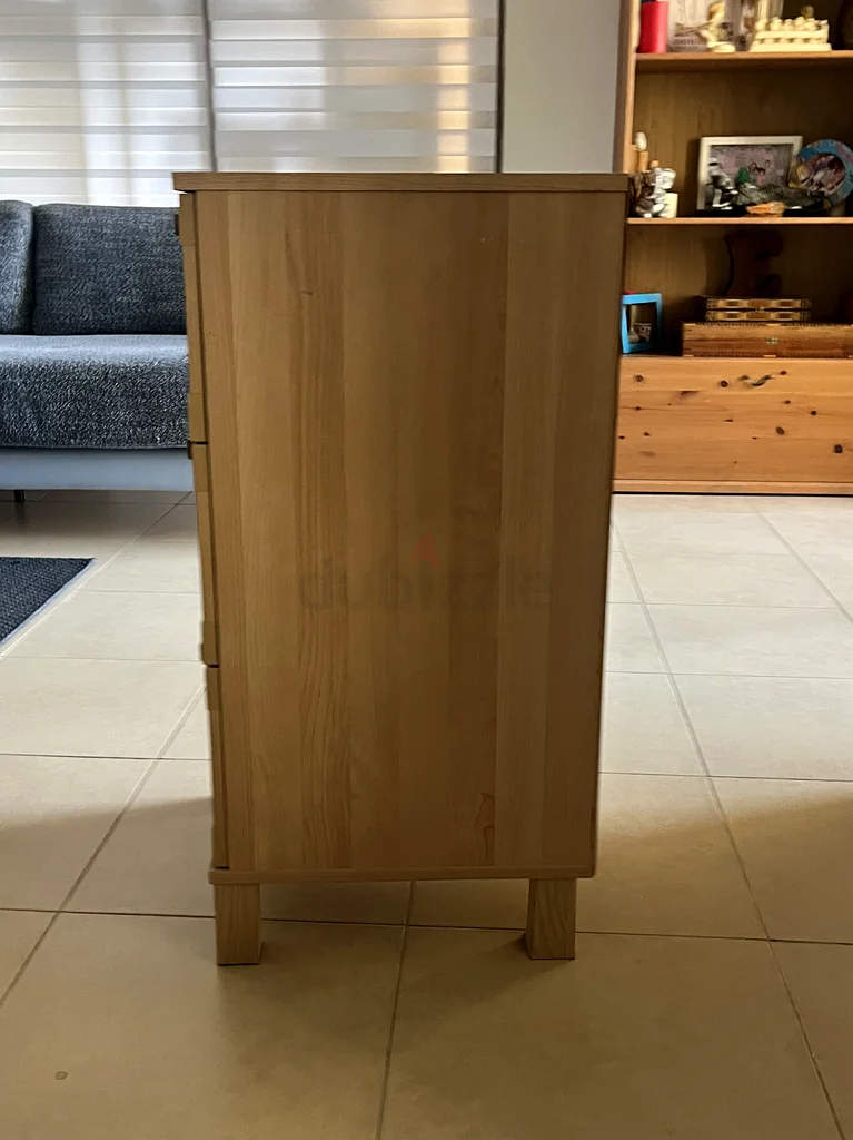 IKEA Aneboda Chest of 3 Drawers with Frosted Front Panels Bedroom Furniture63218317148801111
